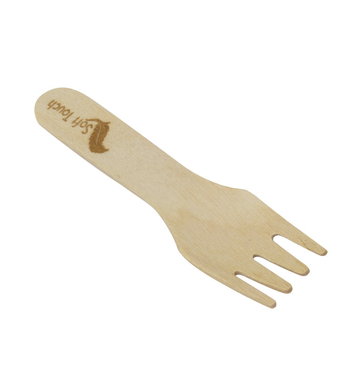 Mini tenedor de madera soft