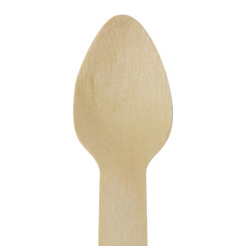 Mini Cuchara de Madera “Soft” 7,5cm (100 Uds)