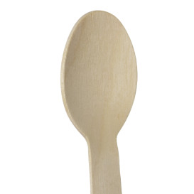 Cuchara de Madera “Soft” 16cm (100 Uds)