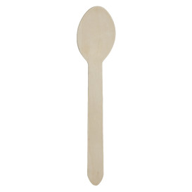 Cuchara de Madera Enfundada 16cm (50 Uds)