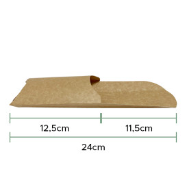 Funda de Cartón Kraft para Wraps 240x90x35mm (1.000 Uds)