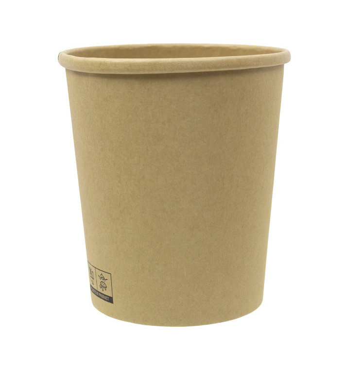 Tarrina de Cartón Kraft 1.000ml Ø11,6cm (25 Uds)