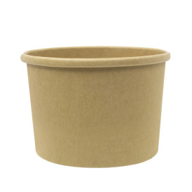Tarrina de Cartón Kraft 250ml Ø9,0cm (400 Uds)