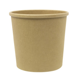 Tarrina de Cartón Kraft 350ml Ø9,0cm (400 Uds)