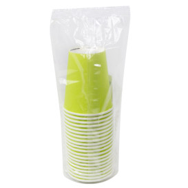 Vaso Cartón "Colores" Verde 8Oz/290ml Ø9,0cm (20 Uds)