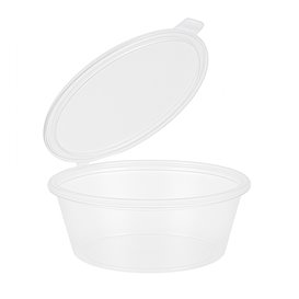 Tarrina Tapa Bisagra PP para Salsas 180ml (100 Uds)