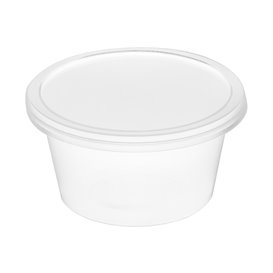 Tarrina PP Transparente para Salsas con Tapa 120ml (100 Uds)
