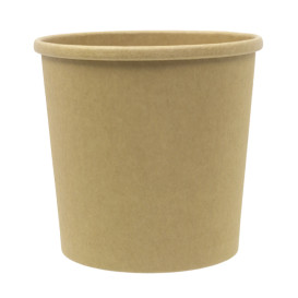 Tarrina de Cartón Kraft 750ml Ø11,7cm (25 Uds)