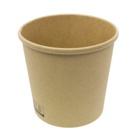Tarrina de Cartón Kraft 750ml Ø11,7cm (25 Uds)