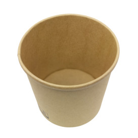 Tarrina de Cartón Kraft 750ml Ø11,7cm (375 Uds)
