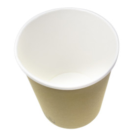 Tarrina de Cartón Kraft con Borde Blanco 1.000ml Ø11,7cm (25 Uds)