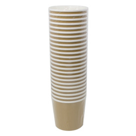 Tarrina de Cartón Kraft con Borde Blanco 750ml Ø11,7cm (500 Uds)