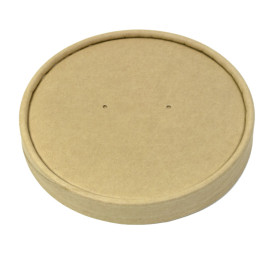 Tapa de Cartón Kraft para Tarrinas de Ø11,7cm (25 Uds)