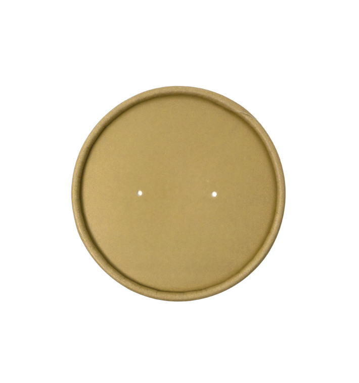 Tapa de Cartón Kraft para Tarrinas de Ø9,0cm (500 Uds)