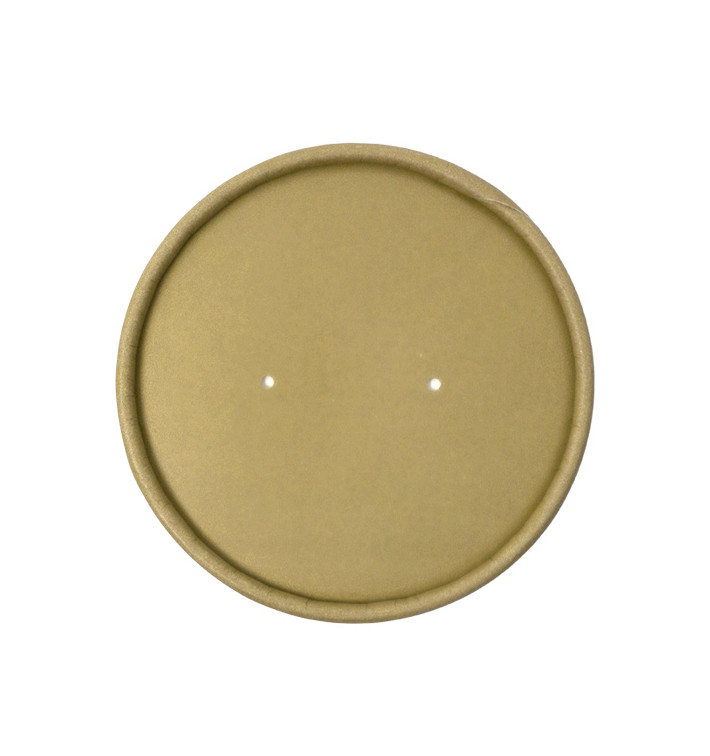 Tapa de Cartón Kraft para Tarrinas de Ø9,8cm (25 Uds)