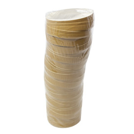 Tapa de Cartón Kraft para Tarrinas de Ø9,0cm (500 Uds)