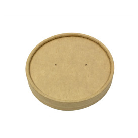 Tapa de Cartón Kraft para Tarrinas de Ø9,0cm (400 Uds)