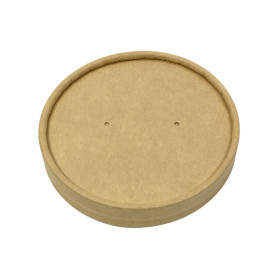 Tapa de Cartón Kraft para Tarrinas de Ø9,5cm (400 Uds)