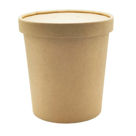 Tapa de Cartón Kraft para Tarrinas de Ø9,5cm (400 Uds)