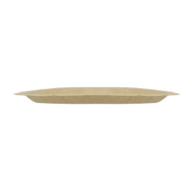 Plato de Cartón Redondo Antigrasa Kraft Ø26cm 245g/m² (50 Uds)
