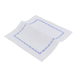 Servilleta de Papel Zigzag Blanco Cenefa 14x14cm (250 Uds)