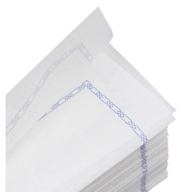 Servilleta de Papel Zigzag Blanco Cenefa 14x14cm (250 Uds)