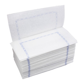 Servilleta de Papel Zigzag Blanco Cenefa 14x14cm (250 Uds)