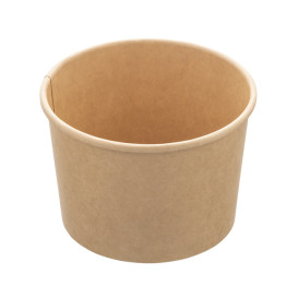 Tarrina Cartón Kraft Dessert 250ml Ø9,0cm (500 Uds)