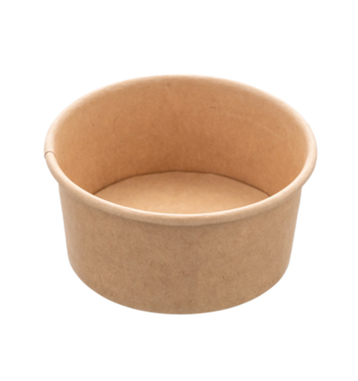 Tarrina Cartón Kraft Multi-Food 370ml Ø11,5cm (300 Uds)