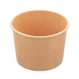 Tarrina Cartón Kraft Multi-Food 550ml Ø11,5cm (50 Uds)