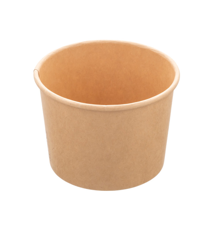 Tarrina Cartón Kraft Multi-Food 550ml Ø11,5cm (50 Uds)