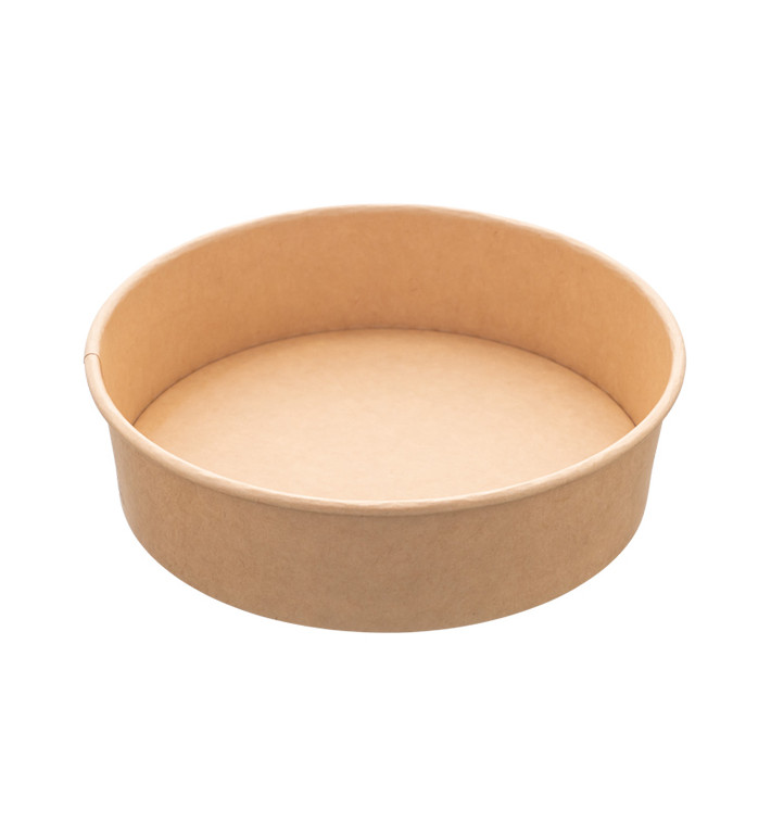 Ensaladera Cartón Kraft 950ml Ø18,5cm (50 Uds)