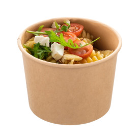 Tarrina Cartón Kraft Multi-Food 550ml Ø11,5cm (50 Uds)