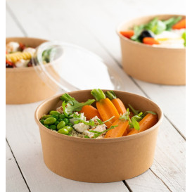 Ensaladera Cartón Kraft 600ml Ø15,0cm (50 Uds)
