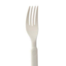 Tenedor Reutilizable Durable PP Crema 17,9cm (50 Uds)