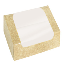 Envase de Cartón Rectangular PackiPack Vision Kraft 13x11x8cm (50 Uds)