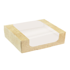 Envase de Cartón Cuadrado PackiPack Vision Kraft 28x28x8cm (50 Uds)