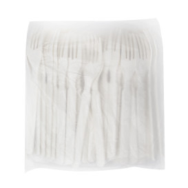Tenedor Reutilizable Durable PP Crema 17,9cm (50 Uds)