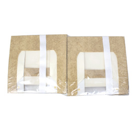 Envase de Cartón Rectangular PackiPack Vision Kraft 25x18x7cm (X Uds)