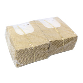 Envase de Cartón Rectangular PackiPack Vision Kraft 13x11x8cm (50 Uds)