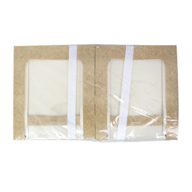 Envase de Cartón Cuadrado PackiPack Vision Kraft 28x28x5cm (50 Uds)