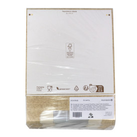 Envase de Cartón Cuadrado PackiPack Vision Kraft 20x20x6cm (50 Uds)