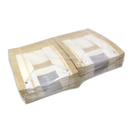 Envase de Cartón Cuadrado PackiPack Vision Kraft 24x24x8cm (50 Uds)