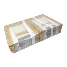 Envase de Cartón Cuadrado PackiPack Vision Kraft 28x28x8cm (50 Uds)