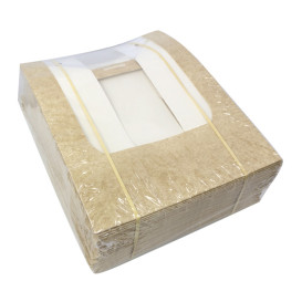 Envase de Cartón Cuadrado PackiPack Vision Kraft 28x28x10cm (25 Uds)