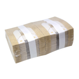 Envase de Cartón Cuadrado PackiPack Vision Kraft 13x12x5cm (50 Uds)