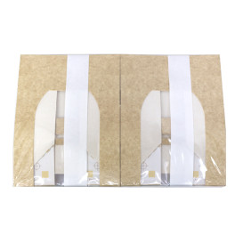 Envase de Cartón Cuadrado PackiPack Vision Kraft 13x12x5cm (50 Uds)