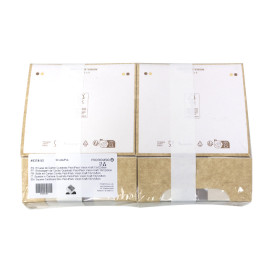 Envase de Cartón Cuadrado PackiPack Vision Kraft 13x12x5cm (50 Uds)