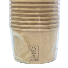Tarrina Cartón Kraft-Kraft Multi-Food 550ml Ø11,5cm (50 Uds)