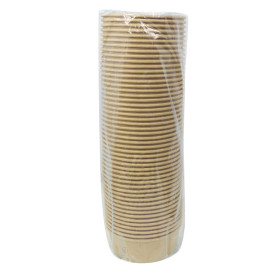 Ensaladera Cartón Kraft-Kraft 600ml Ø15,0cm (50 Uds)